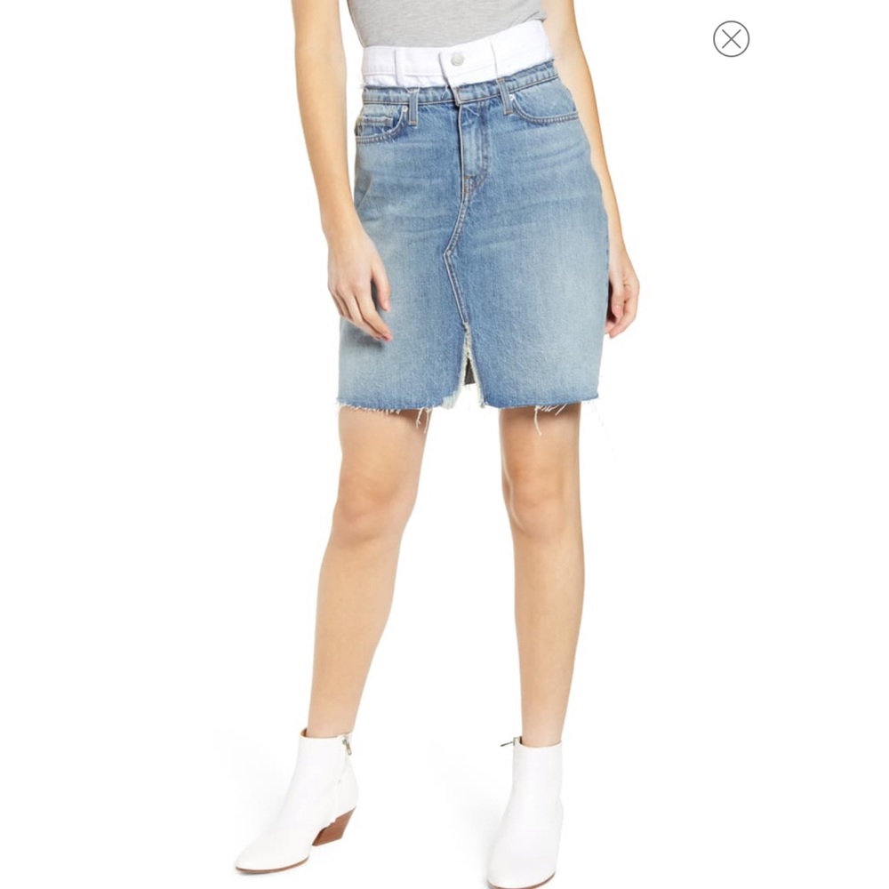 Hudson jeans Lulu double denim skirt